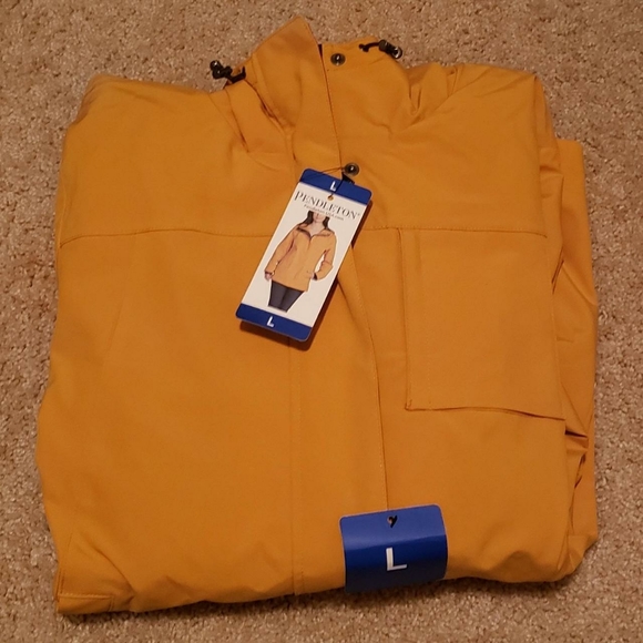 Pendleton Jackets & Blazers - Pendleton golden yellow raincoat with hood, L